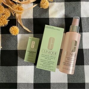 Clinique NIB 3Pc Full Sz Dramatically Diff Moisture+/Moisture Surge/Clearing gel